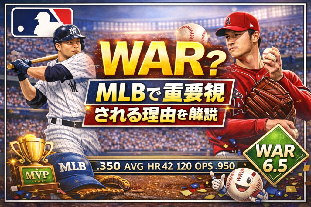 WARとは何か？MLBで重要視される理由