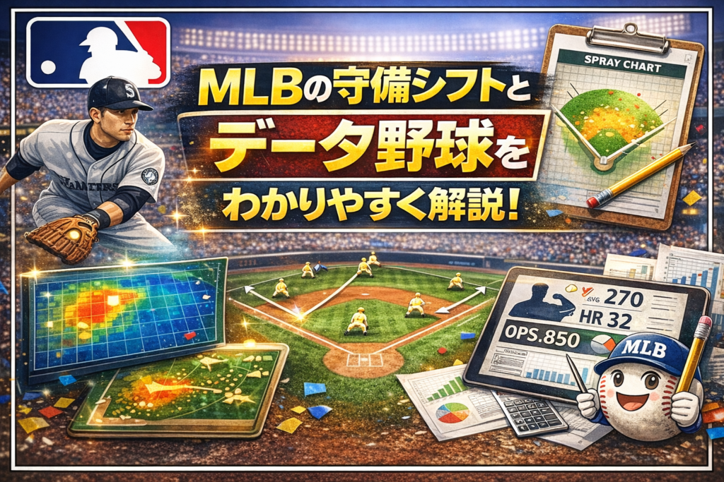MLBの守備シフトとデータ野球をわかりやすく解説
