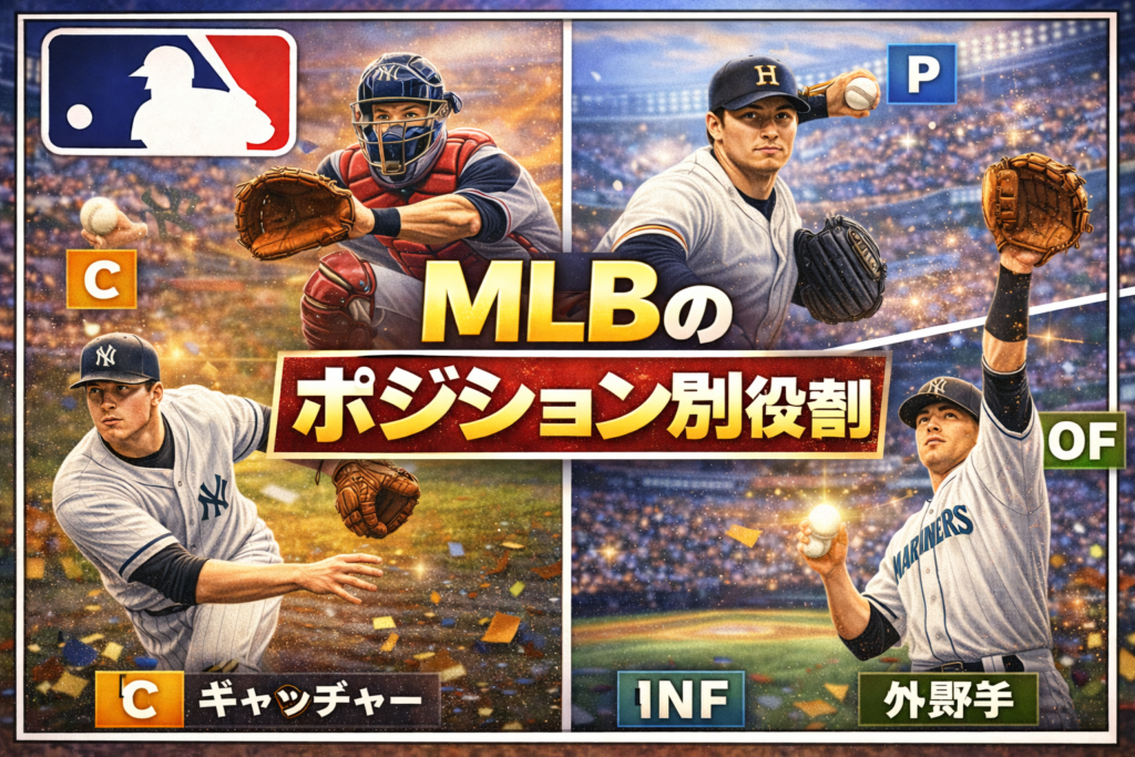 MLBのポジション別役割｜各守備位置って何をしてるの？