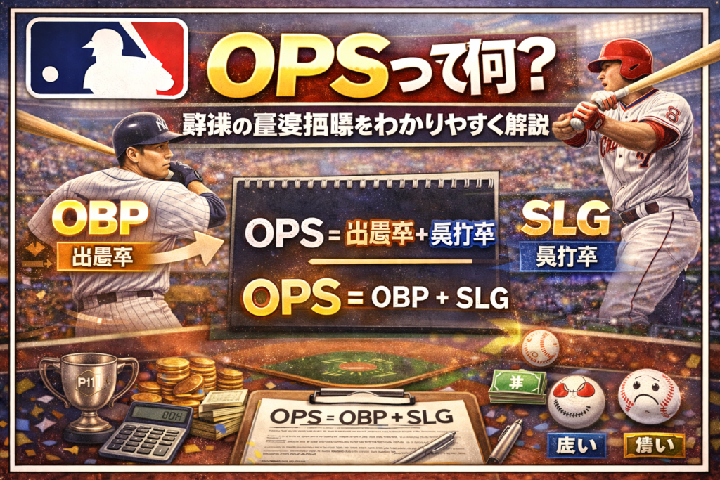 OPSって何？MLBで使われる指標をやさしく解説