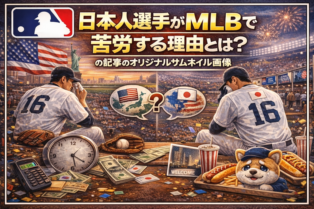 日本人選手がMLBで苦労する理由とは？