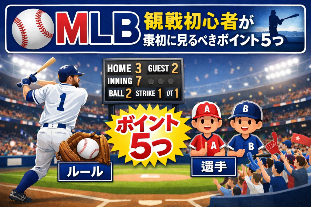 MLB観戦初心者が最初に見るべきポイント5つ