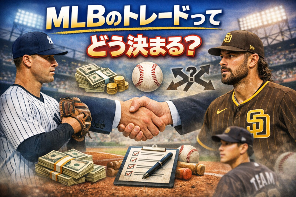 MLBのトレードってどう決まる？期限・仕組み・裏側