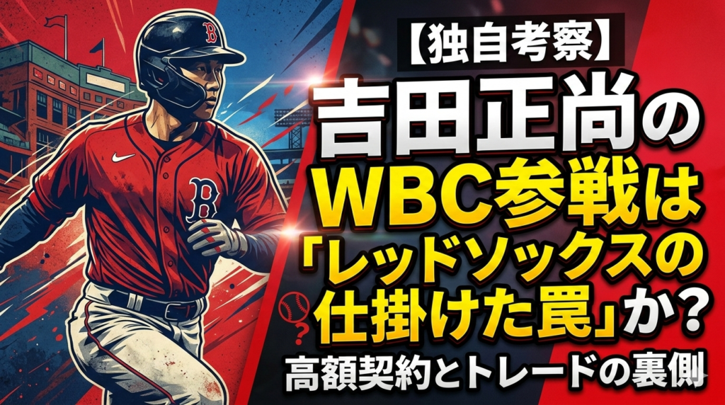 【独自考察】吉田正尚のWBC参戦はレッドソックスの仕掛けた罠か？